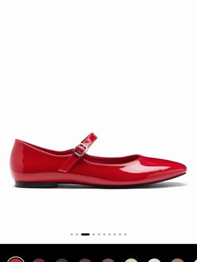 NWT. Cider Red Patent Mary Jane Flats